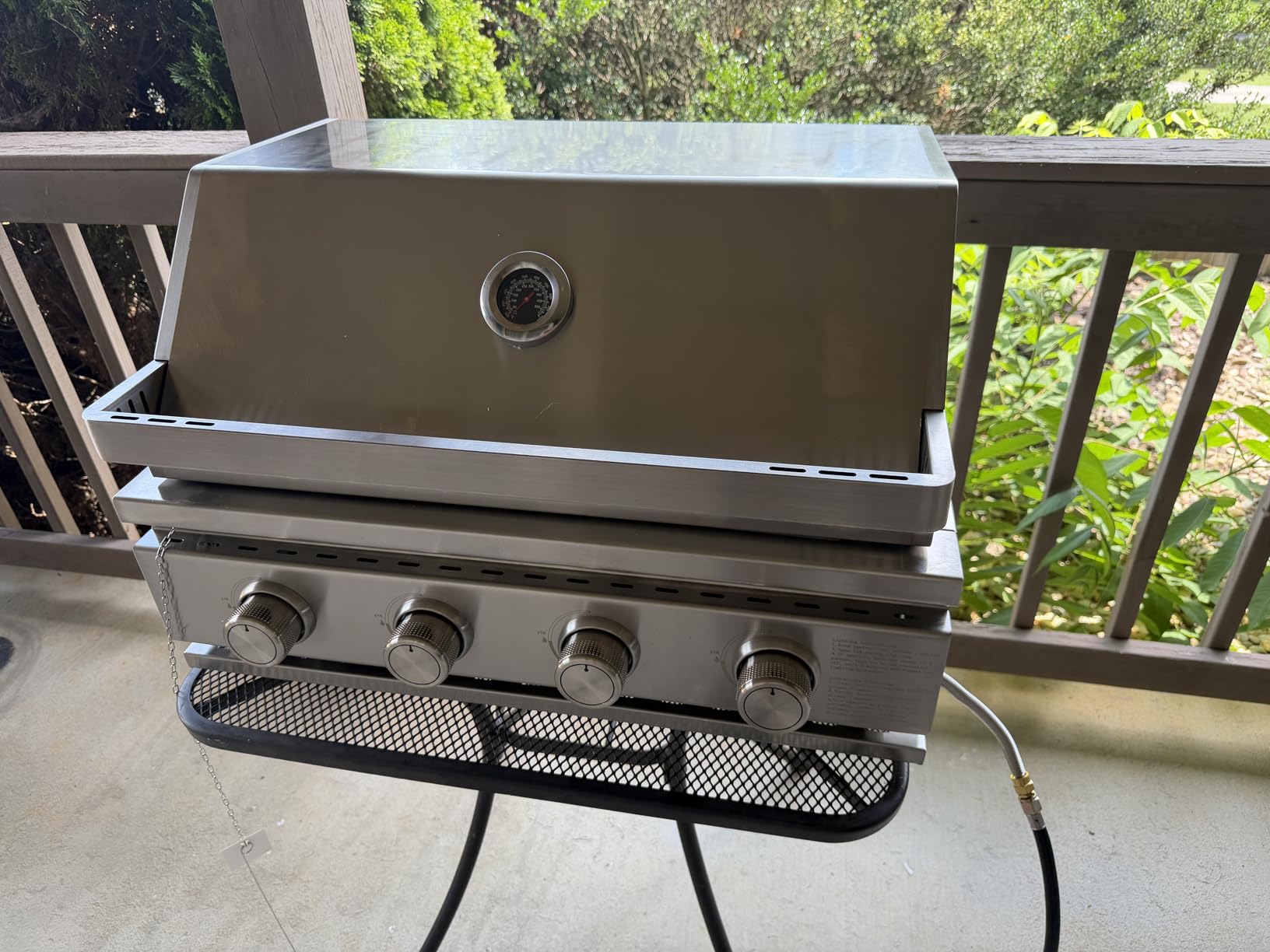Premium Built In 4 Burner Propane Gas Grill, ALL-Thickened 304 Stainless Steel, 32,000 BTU with 516sq.in. Cooking Space, Baking Tray & Grates,for Patio Backyard Parties Barbecue customer photo 1