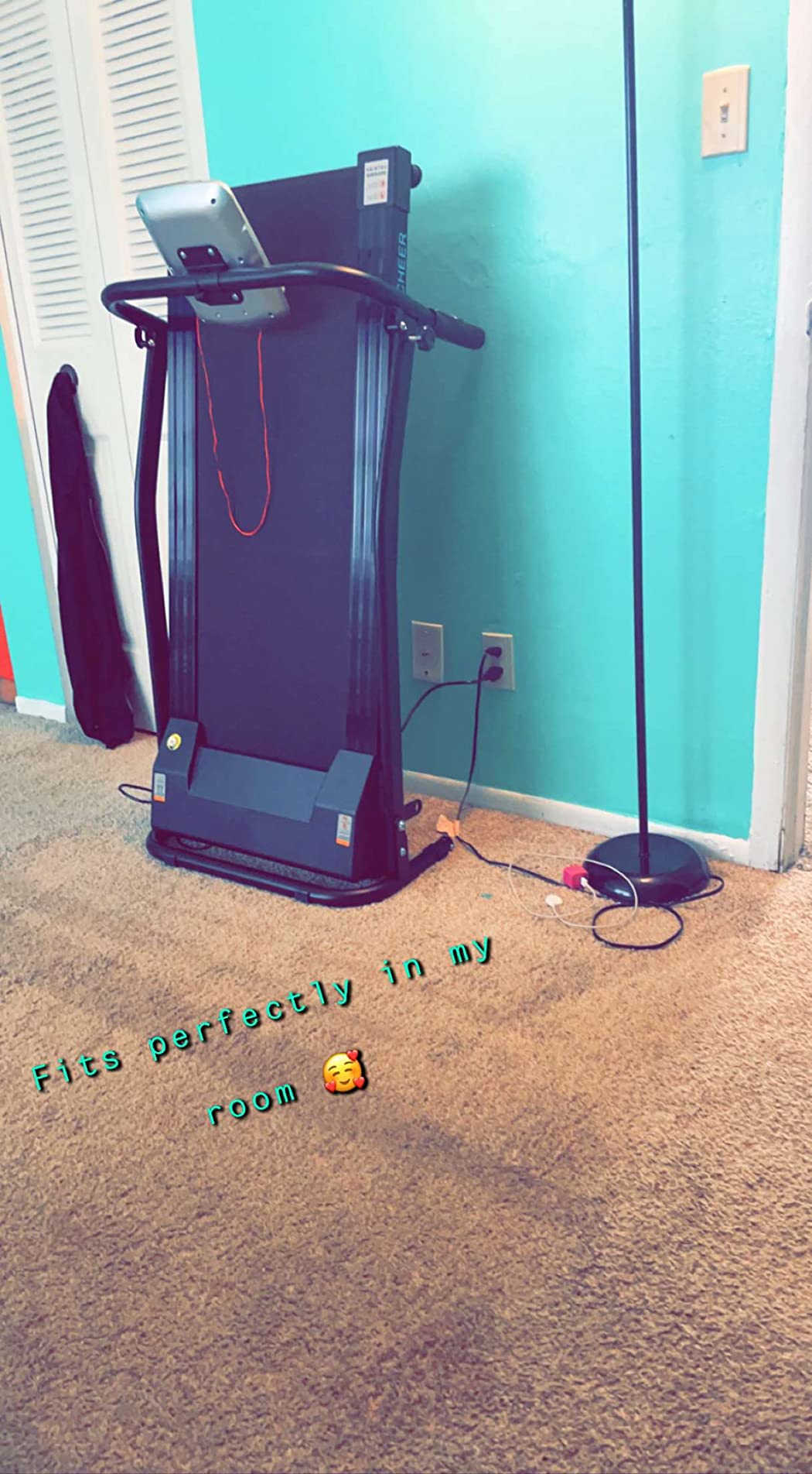 ANCHEER Walking Pad Treadmill with Desk, 3.5HP Foldable Treadmill with 15% Incline & Handle Bar, Ultra-Quiet, 450LBS Capacity, Compact Treadmills for Home Office customer photo 2