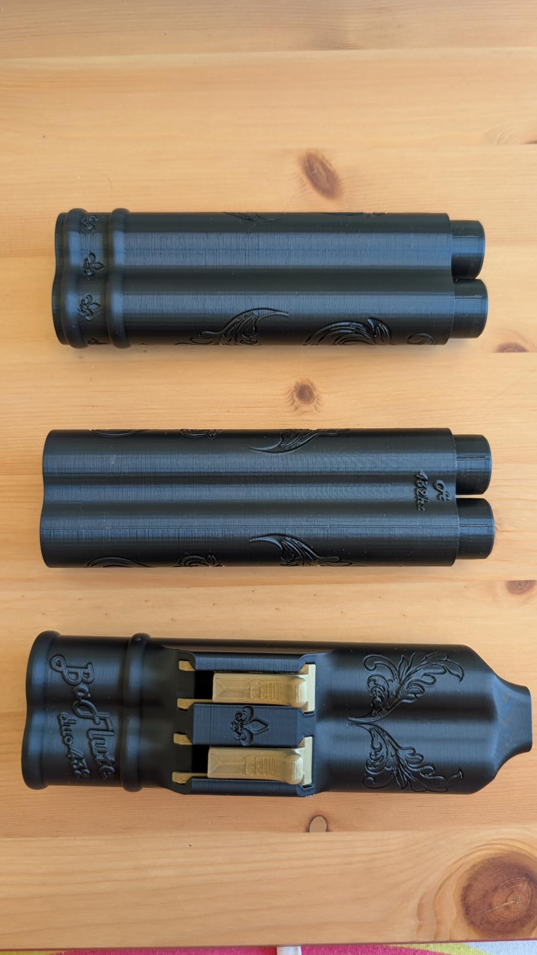 BAFlute Native American Style Drone Flute, 432hz Double Chamber Drone Flute, 3D Printed, Black, Key of A customer photo 1