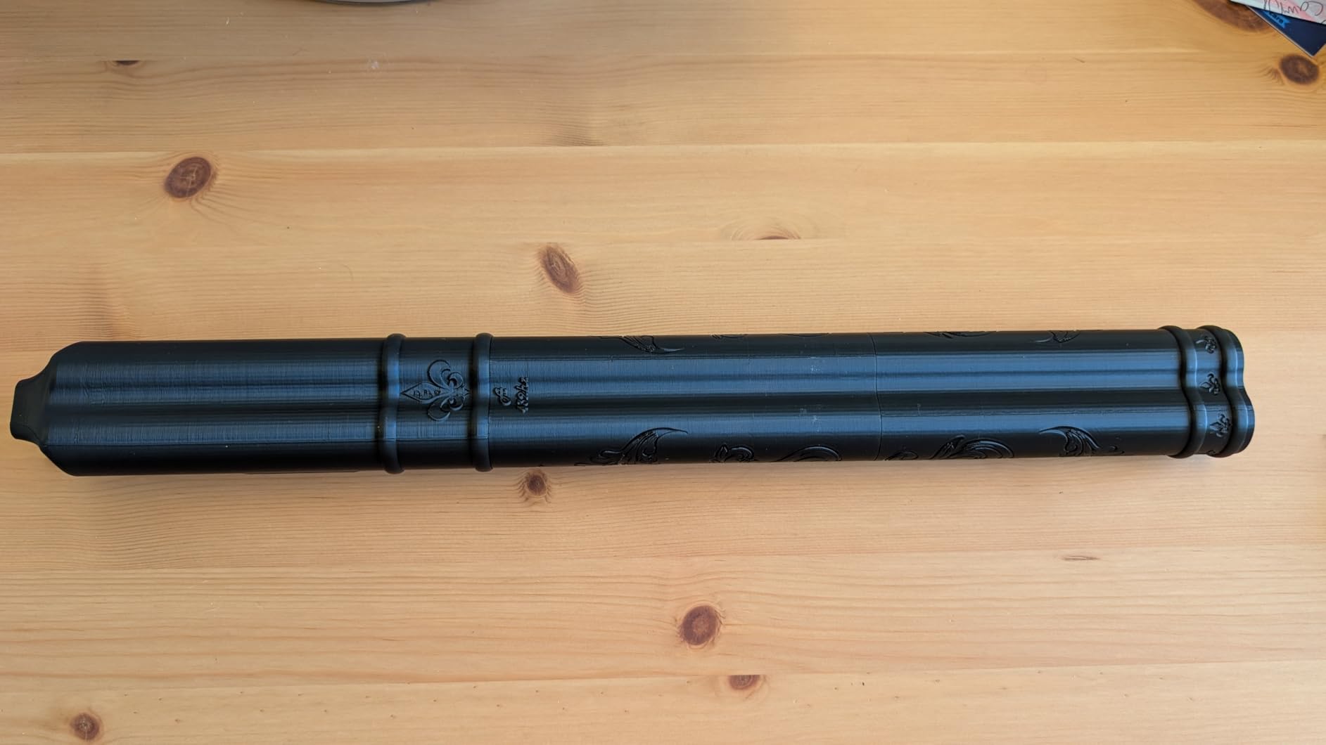 BAFlute Native American Style Drone Flute, 432hz Double Chamber Drone Flute, 3D Printed, Black, Key of A customer photo 2