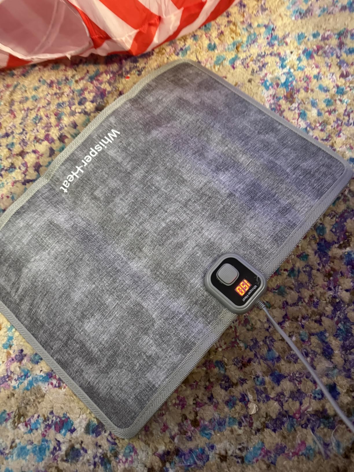 WhisperHeat Heated Floor Mat - Electric Tap-to-Activate Foot & Floor Warmer - Silent, Energy-Efficient Underfoot Heating Mat customer photo 2