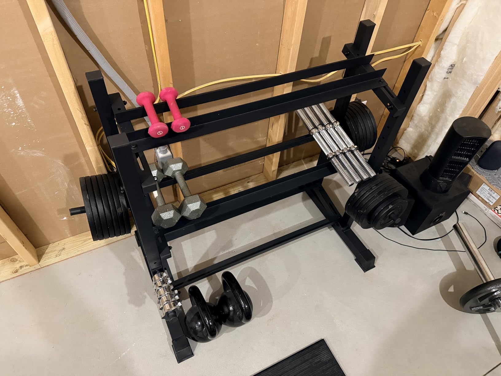 3-Tier Heavy Duty Dumbbell Rack, Commercial Grade Storage Rack for Home Gym | 1800LB Heavy Duty 3-tier dumbbell rack with commercial-grade storage, built for home gyms, dumbbells, kettlebells and weights customer photo 2