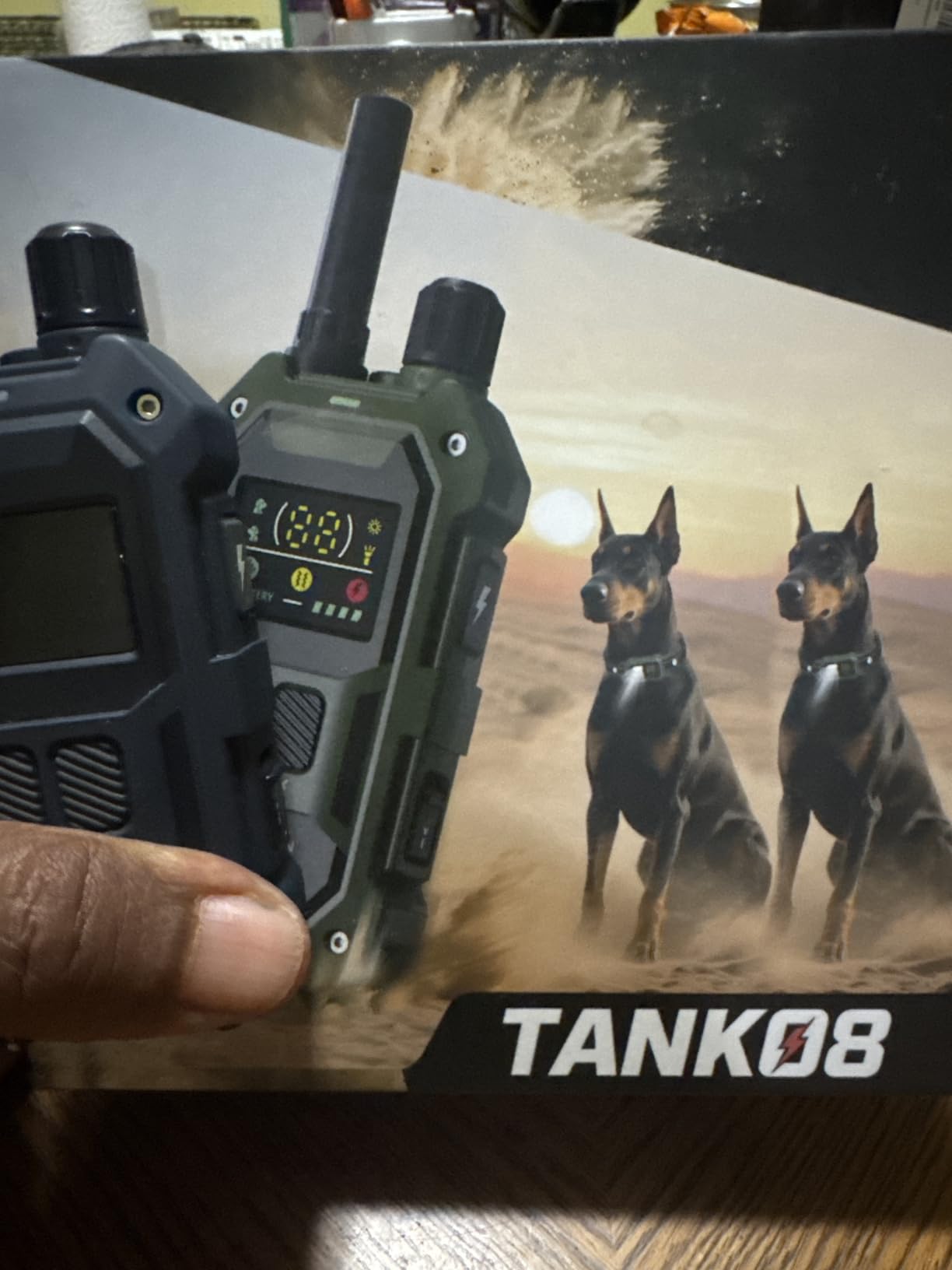 BLACKDOG Military Dog Shock Collar 2 Dogs (5-150lbs) - 4200ft Dog Training Collar with Remote, 4 Training Modes, Flashlight&Strobe, 90-Day Battery, IP67 Waterproof Dog E Collar for All Breeds (Blue) customer photo 1