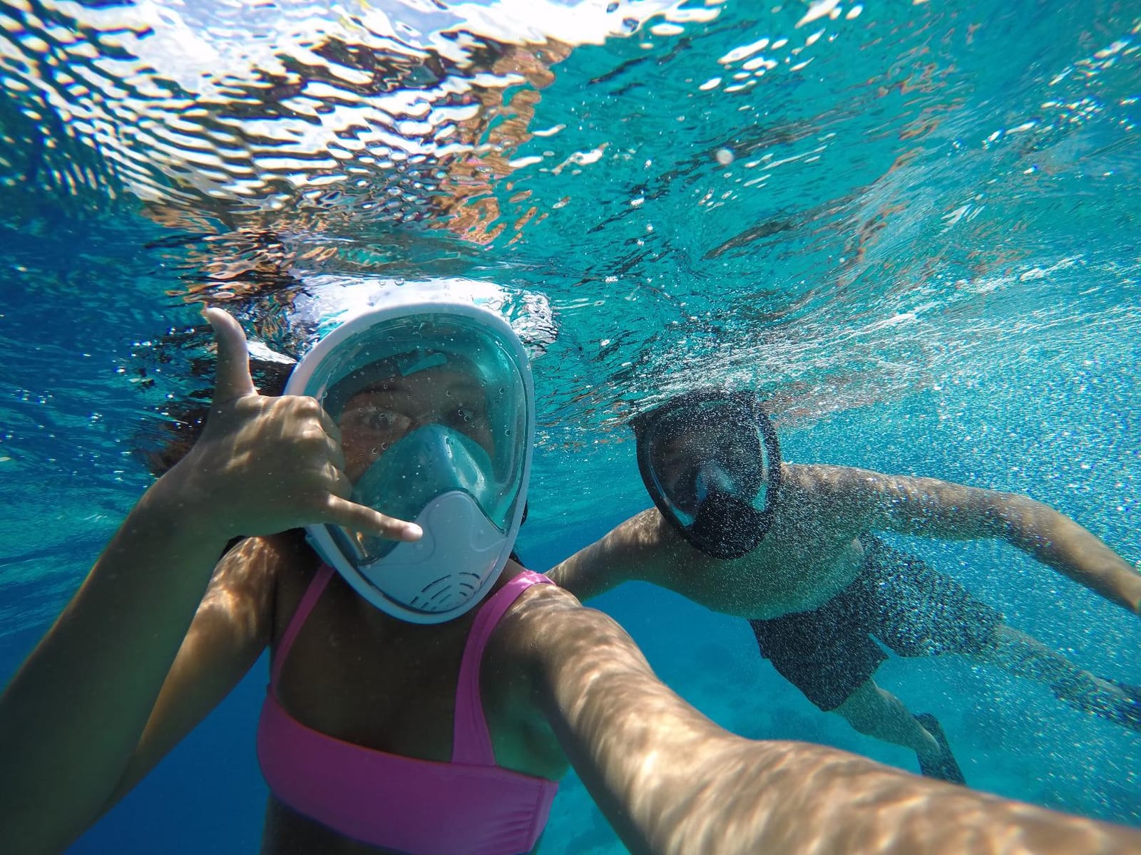 Greatever Full Face Snorkel Mask, Snorkeling Gear for Adults Youth | 180° Vision, Anti-Fog, Anti-Leak, Dry Top Breathing System & Detachable Camera Mount, Foldable Snorkel Set for Family customer photo 1