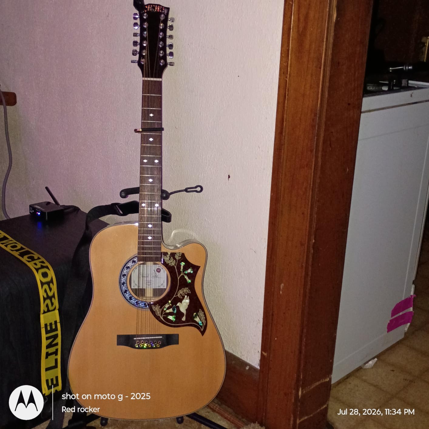 AKLOT 12-String Acoustic Electric Guitar: Rosewood Back and Sides with Spruce Top, 41-inch Cutaway Body, Built-in Pickup; Deluxe Set Includes Guitar Bag, Cable, Capo, Strings & Picks (SN-NA) customer photo 1