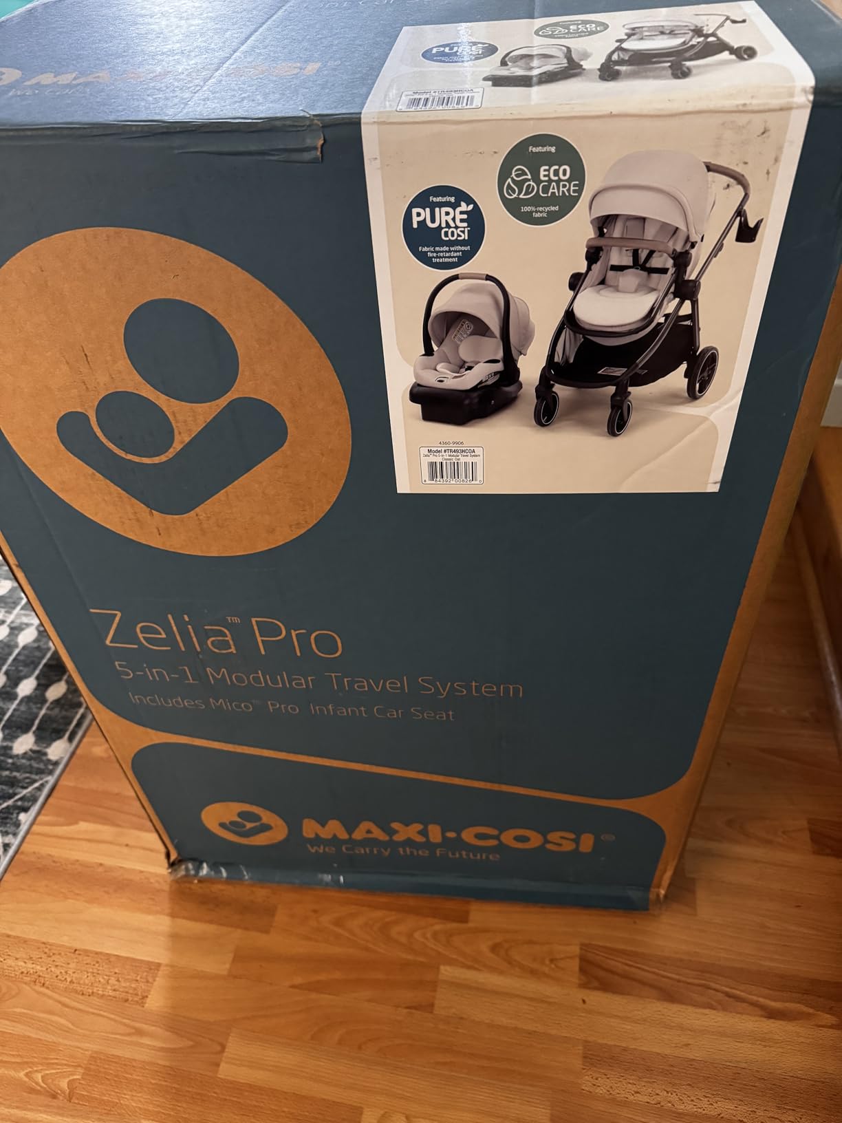 Maxi-Cosi Zelia Pro 5-in-1 Travel System with Mico Pro Infant Car Seat and Baby Stroller Combo, Reversible Seat, Large Wheels, Adjustable Handle, Newborn to Toddler, Lightweight, Seascape customer photo 2