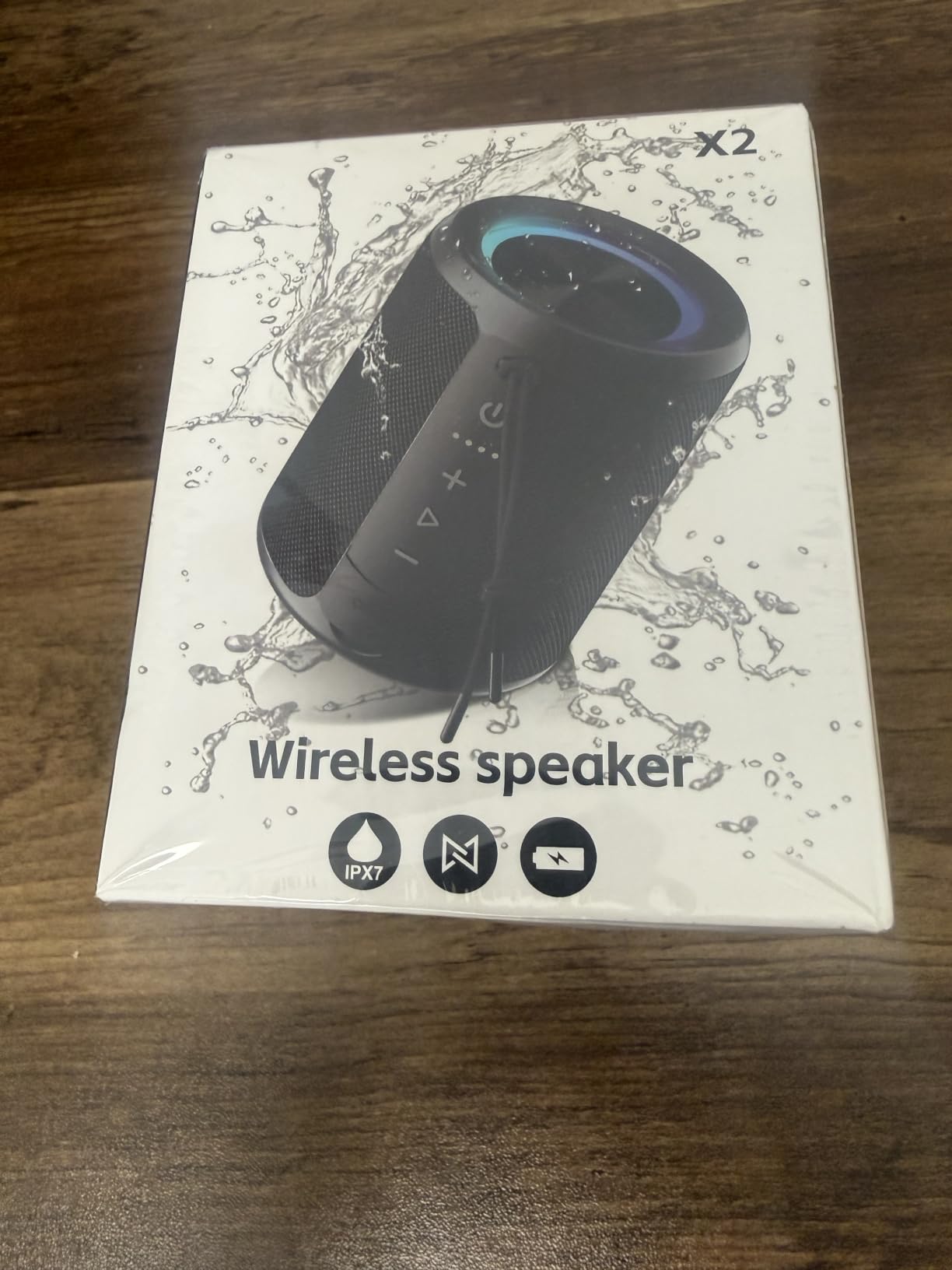 Portable Bluetooth Speaker, IPX7 Waterproof Wireless Speaker with 20W Loud Stereo Sound, 15H Playtime & Beat-Synced RGB Light, Small Outdoor Speaker for Shower, Pool, Beach, Hiking and Gifts customer photo 1