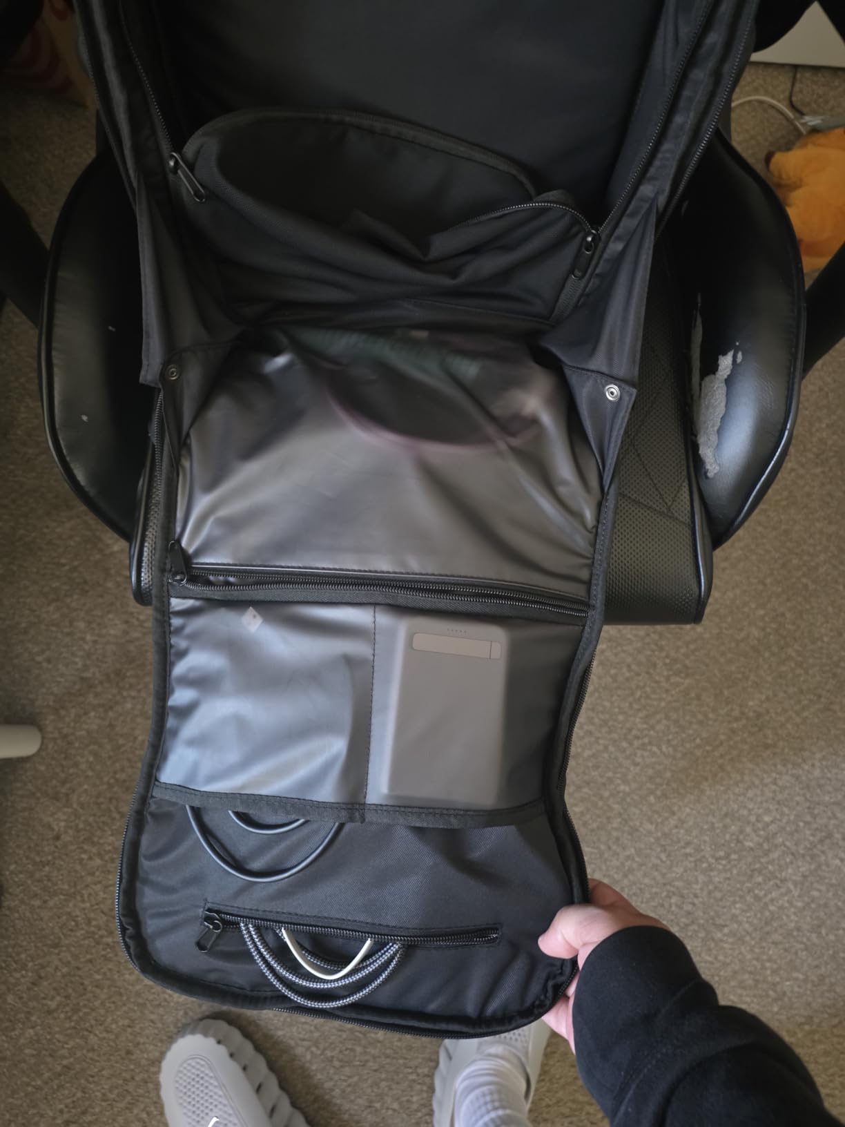 Lenovo Legion Gaming Laptop Backpack GB800, 21L Capacity, Fits 17-inch Laptops, Water Resistant, Three Main Compartments & 19 Specialized Pockets, Black customer photo 1