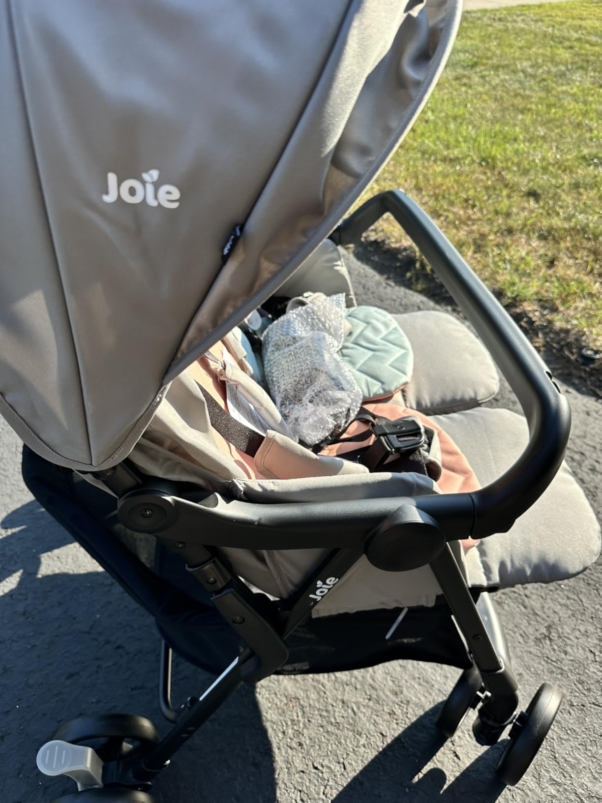 Joie Baby Rosemary Side-by-Side Double Stroller - Lightweight, Compact | Stroller for Twins or Siblings. 3 Cup Holders, UPF 50+ Canopy, Easy One-Hand Compact Fold. customer photo 2