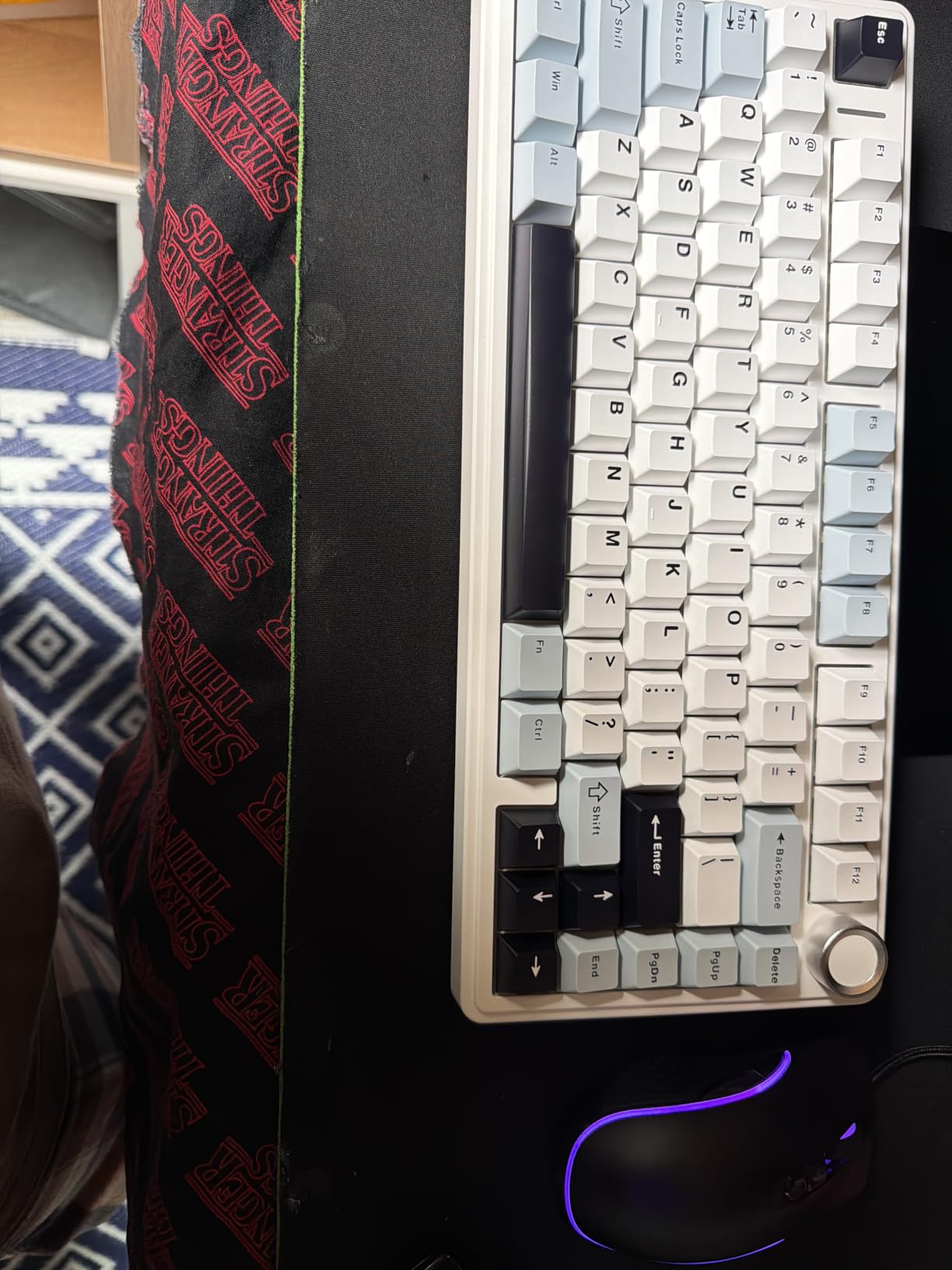 AULA F75 75% Wireless Mechanical Keyboard, Hot Swappable Creamy Keyboard, Pre-lubed Linear Switches, 2.4GHz/Type-C/BT5.0, RGB Backlit Gaming Keyboards(White&Brown) customer photo 1