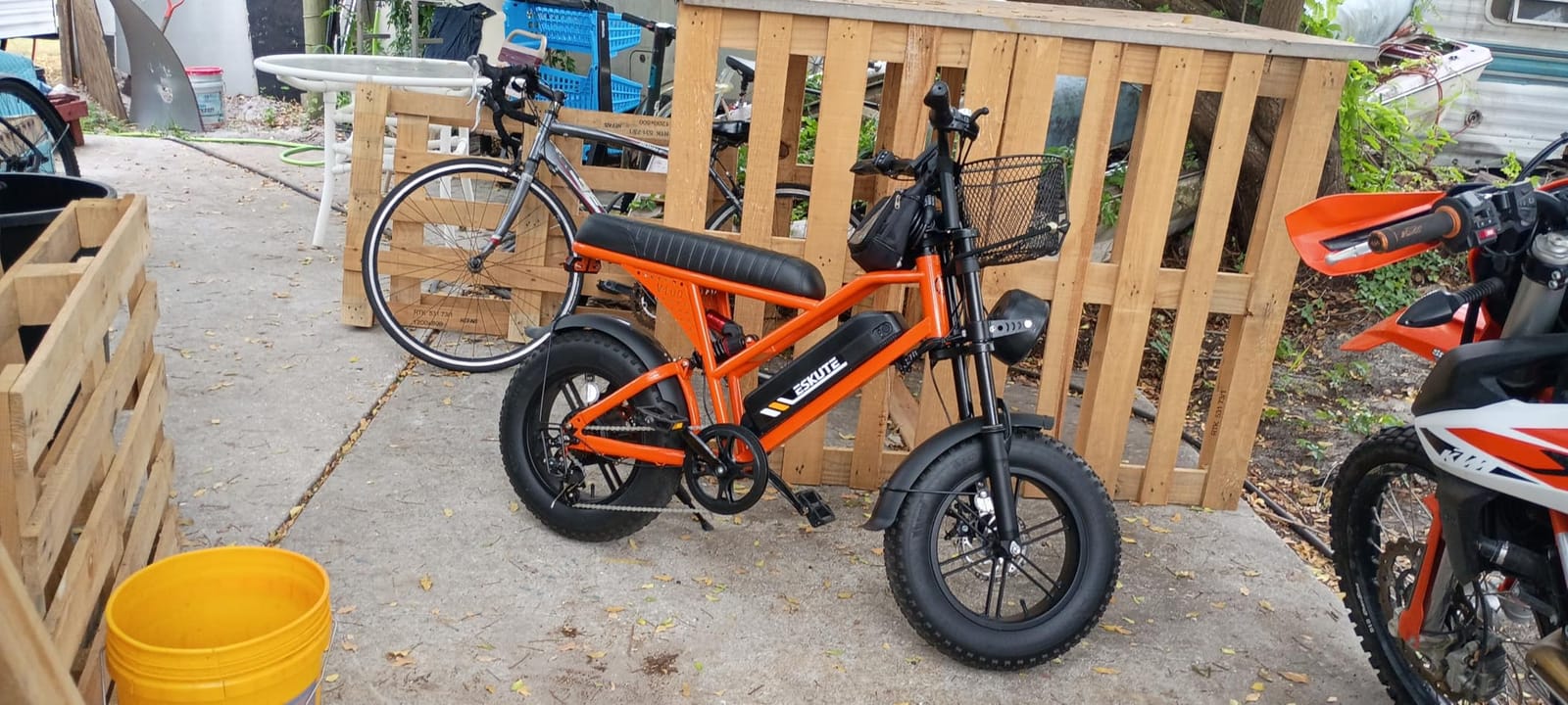 ESKUTE V100 Electric Bike for Adults, Electric Dirt Bike 1500W Peak Motor, All Terrain Dual Suspension E Bike 20+MPH Top Speed, Ebike Up to 60 Miles Range, 16