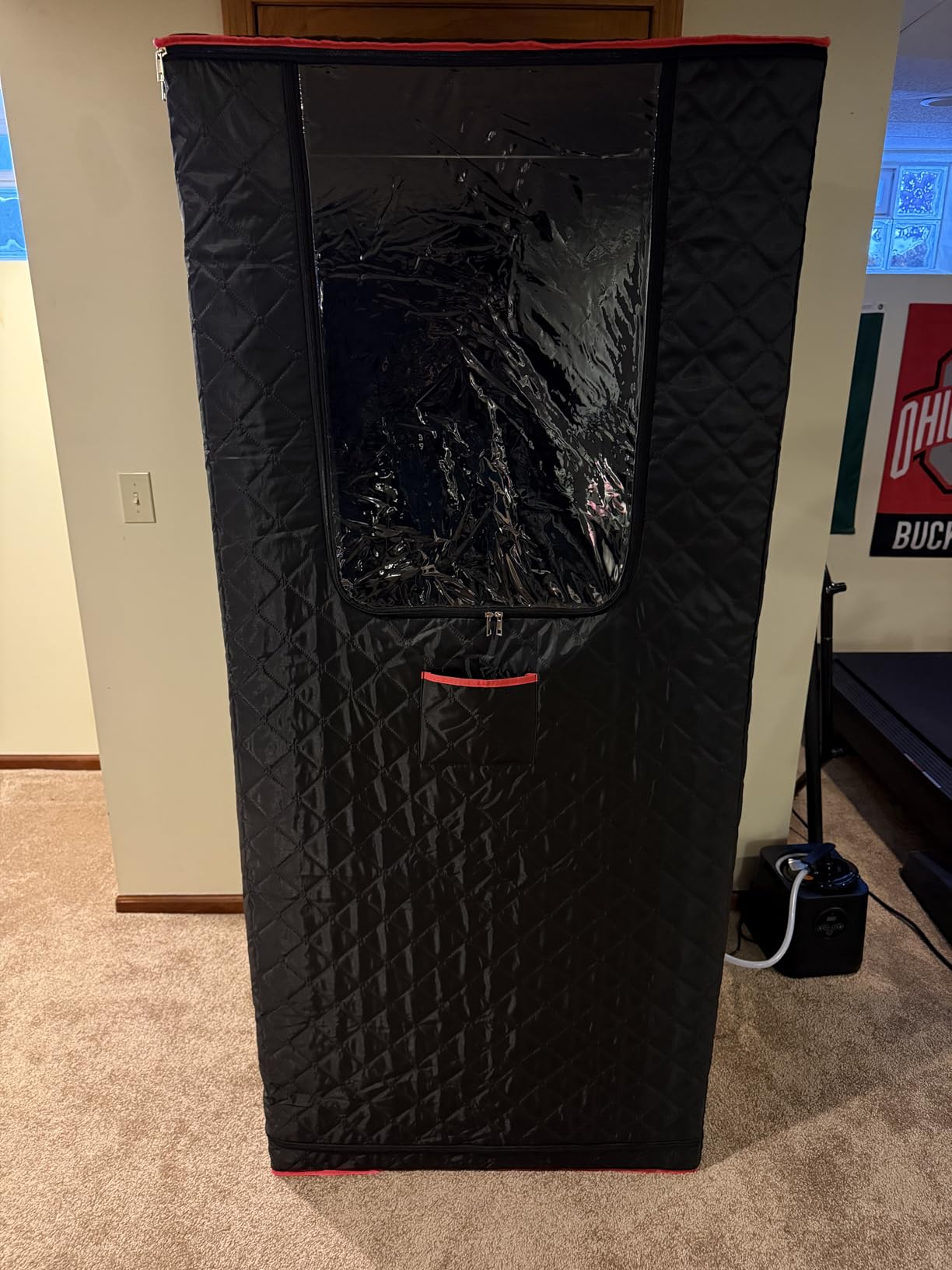 Manastin Upgraded Portable Steam Sauna for Home,Jet Black customer photo 1