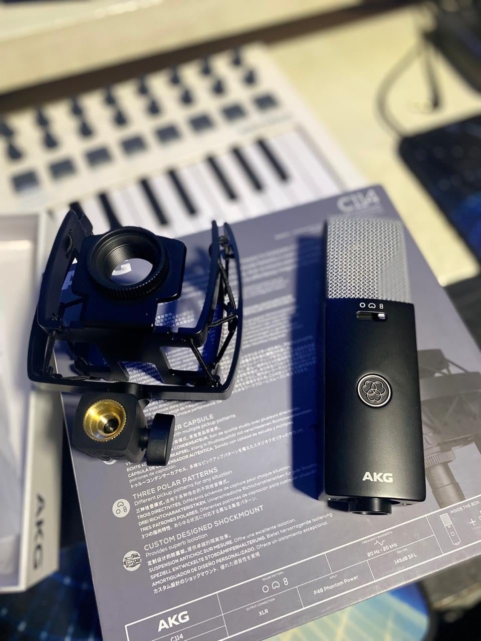 AKG Professional C114 Large Diaphragm Multi-Pattern Condenser Microphone (Cardioid/Omni/Figure-8) customer photo 1