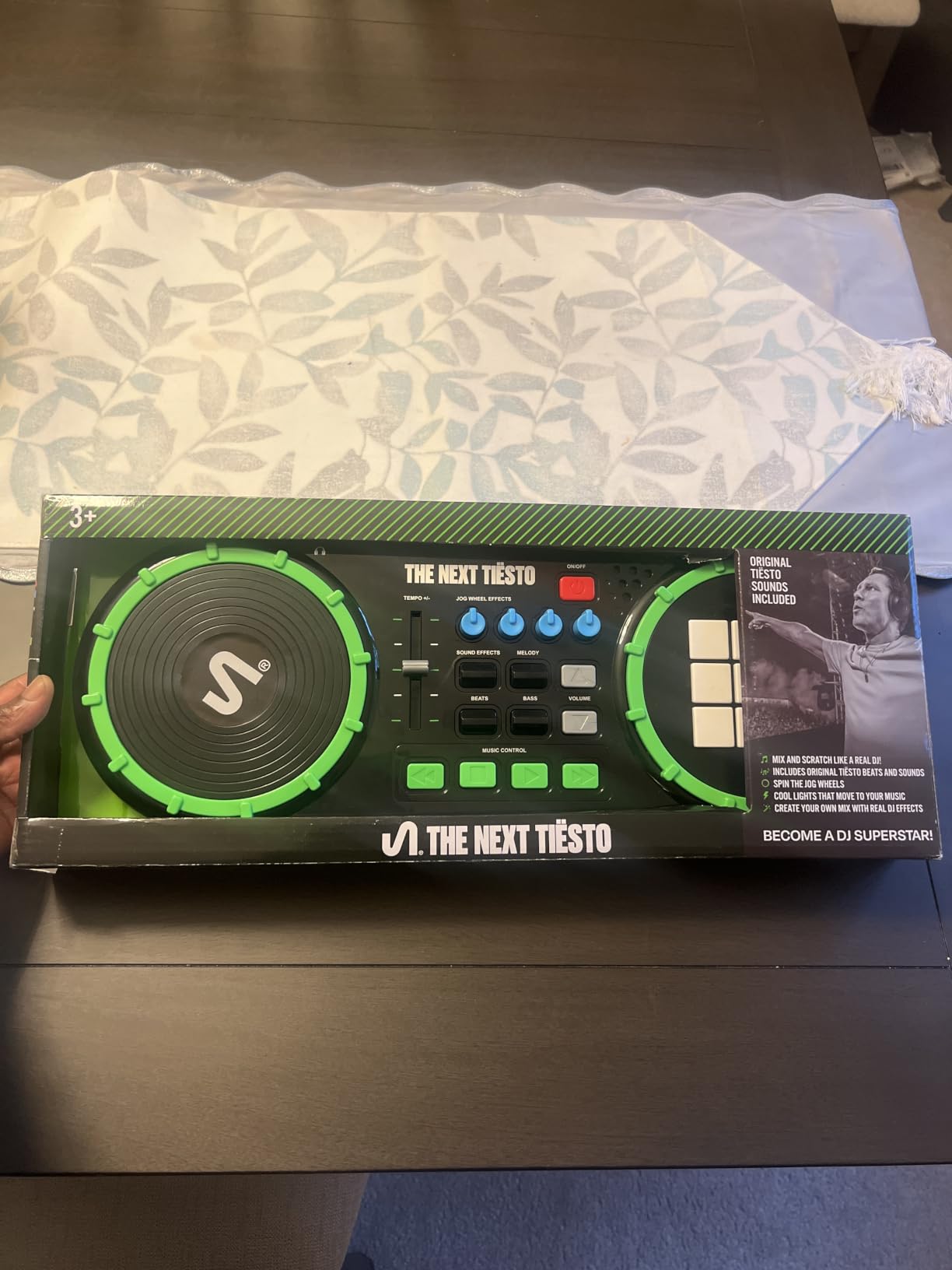 The Next Beat by Tiesto Kids DJ Mixer, Jog Wheel, Tempo Slider, LED Pads | 9 Exclusive Melodies & Basslines, 9 Bonus Sound Effects, Hands-On Rhythm Play customer photo 2
