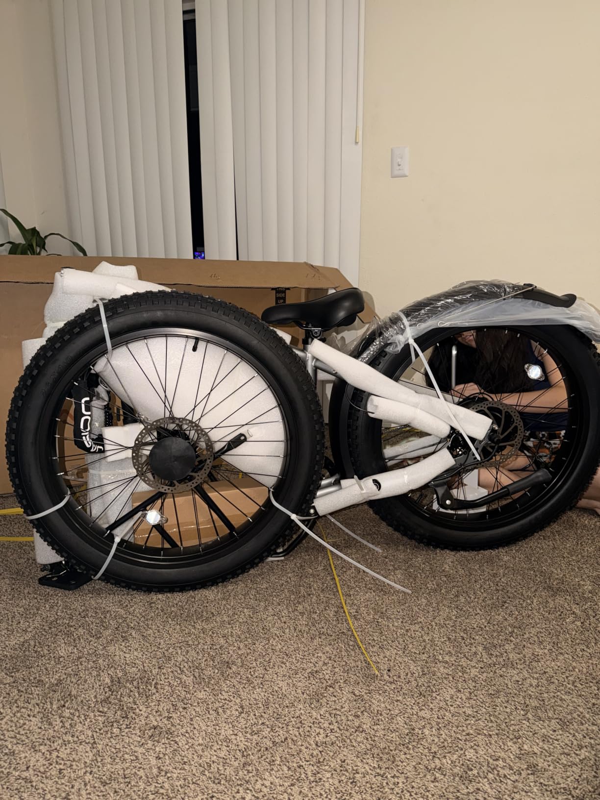 Jasion EB5 MAX Electric Bike for Adults with 2000W Peak Motor, 48V 15Ah (720Wh) Battery Electric Mountain Bike, 26'' x 4'' Fat Tire Ebike, 28+MPH Speed, Cruise Control, with Fenders, Rear Rack customer photo 1