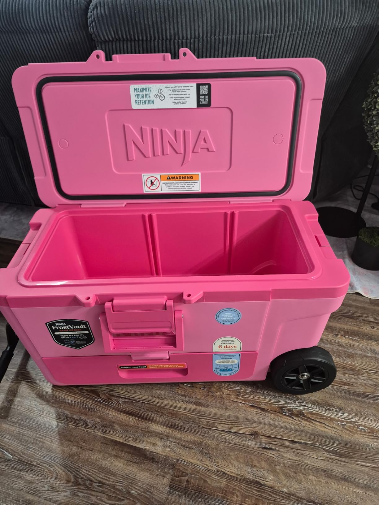 Ninja FrostVault 65 Qt Wheeled Cooler with Cold Dry Zone customer photo 2