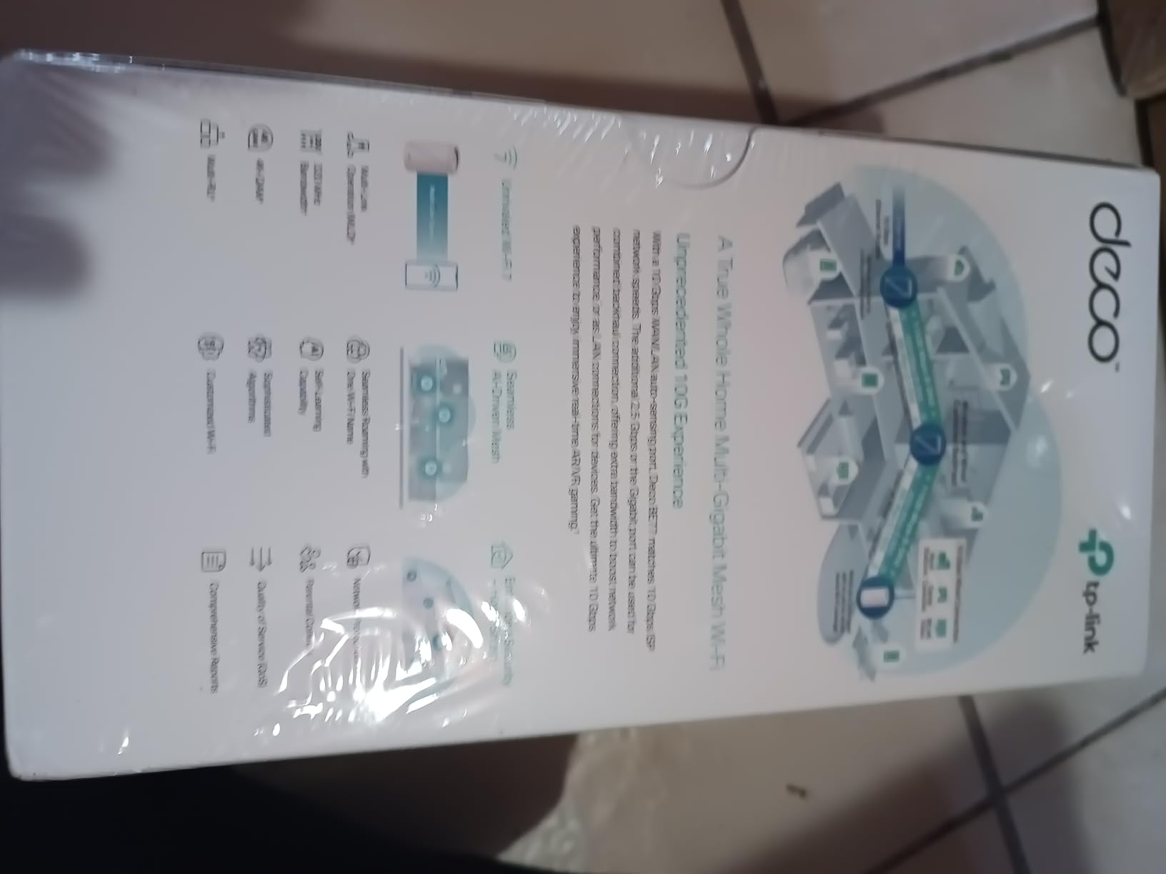 TP-Link Deco 7 Pro BE17000 Tri-Band Wi-Fi 7 Whole Home Mesh System | 9-Stream 17Gbps | 10G RJ45/SFP+ Combo | Multi-Gig Wired Backhaul | Up to 8500 Sq.ft | HomeShield, MLO, 320 MHz (Deco BE77 3-Pack) customer photo 2