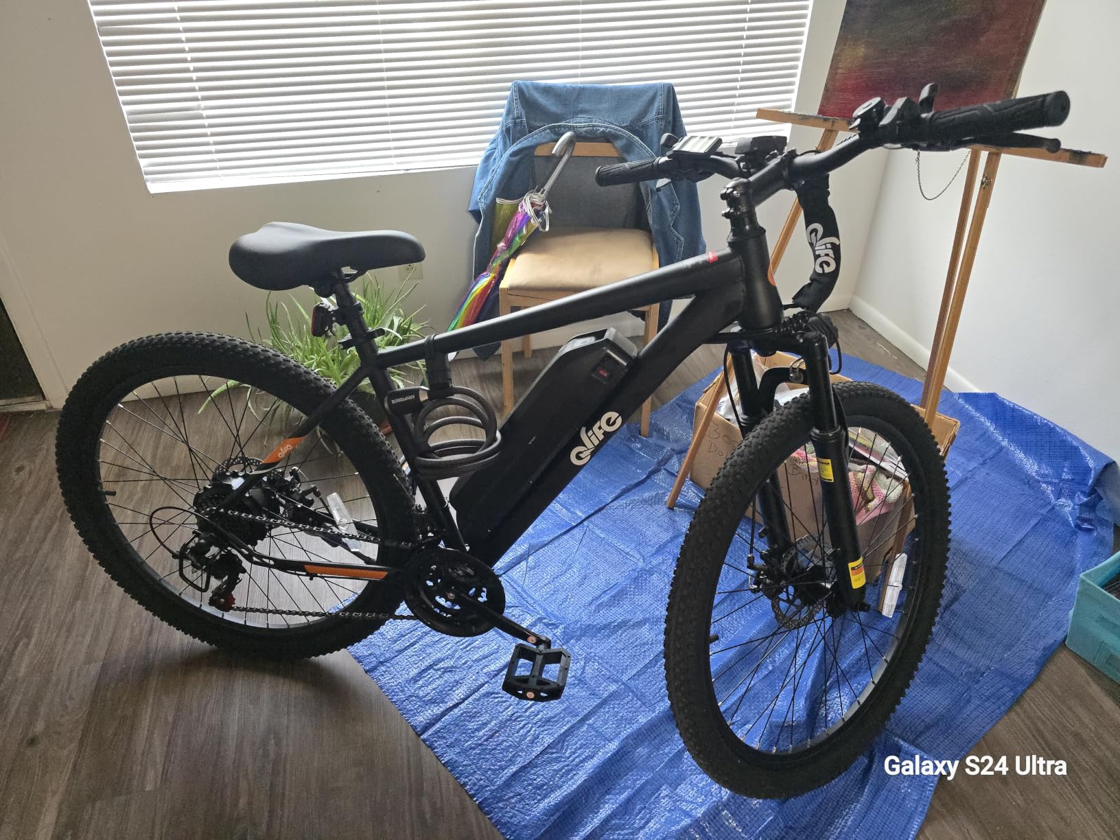Qlife Racer Electric Bike for Adults - 21-Speed Mountain Lightweight Ebike with Peak 1000W Brushless Motor,48V 375Wh Removable Battery,26X2.1 Tire Step Over E-MTB,Up to 40 Miles Range customer photo 2