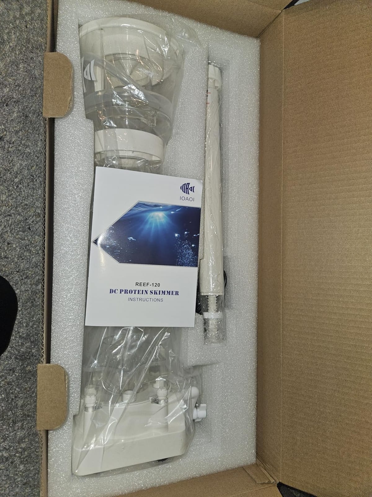 IOAOI in Sump Protein Skimmer for Saltwater Aquarium, Marine Reef Tanks 60-90 Gallons, External Pump Installation with Controller customer photo 1