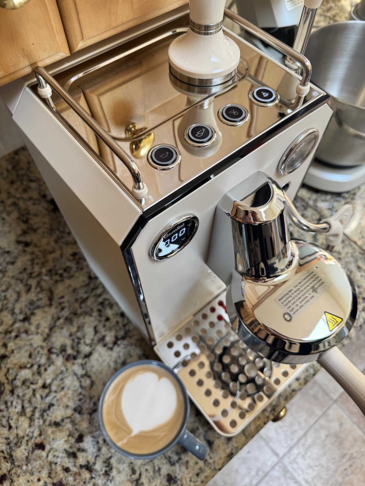 Gemilai Owl G3006 Home Espresso Machine, 58mm Commercial Group Head & PID Temp Control, Stainless Steel Coffee Maker for Barista-Quality Latte Art, Cappuccino Dual Data Display Black customer photo 2
