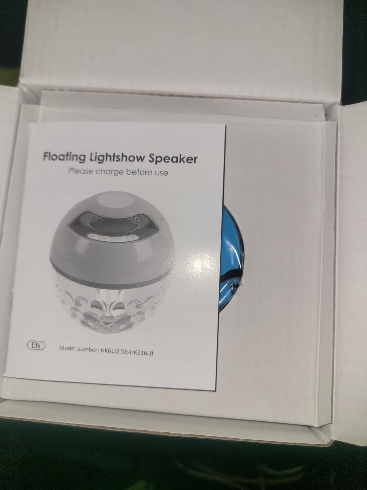 Luxfero Floating Bluetooth Pool Speaker with RGB Lights, Hot Tub Speaker | Top & Bottom Lights, Bluetooth 5.4, 6W, 360° Surround Sound, Hands-free Call, IP68 Waterproof, Type-C Charging, Portable customer photo 2