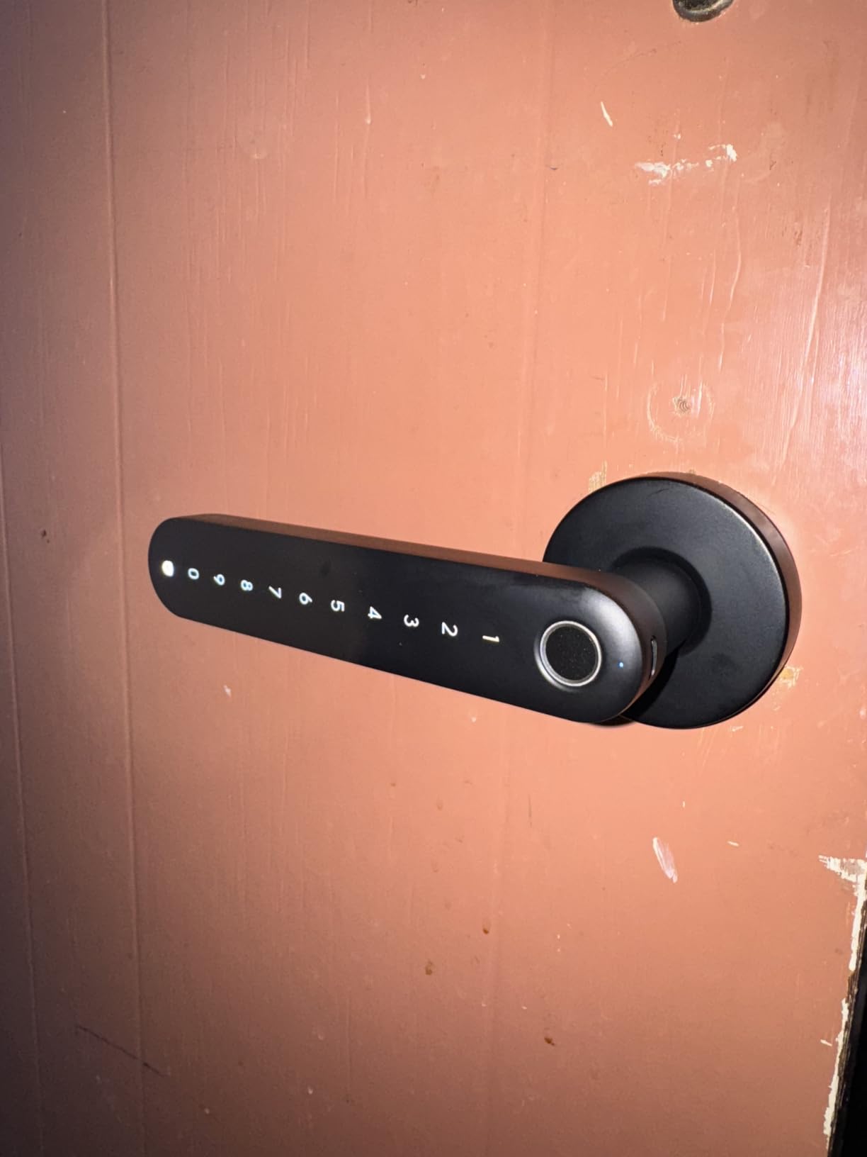 eufy Security Smart Lock FamiLock C32, Fingerprint Keyless Lock with Handle | Interior Doors, Built-in Wi-Fi, App Control, Auto Lock, 4 AA Batteries, Alexa/Google, Rekey Not Supported, Keyless Door Lock customer photo 2