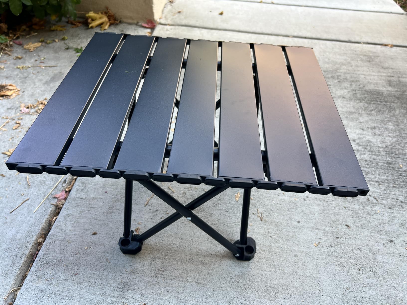 2 Pack Camping Table Foldable, Portable Folding Beach Table, Black-S | Ultralight, Metal, with Carry Bag, Small for Outdoor Travel & Picnic, BBQ, Cooking, Festival, Boat, Home Use customer photo 2