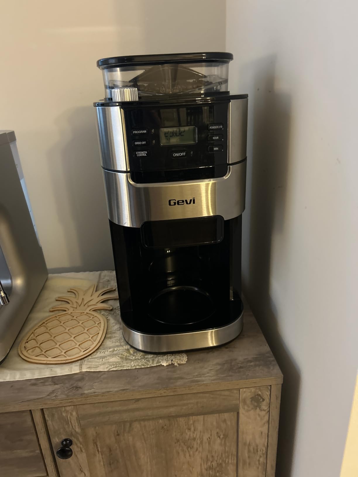 Gevi 10-Cup Drip Coffee Maker with Built-in Burr Grinder & Programmable Timer, 1.5L Water Tank, Auto Keep-Warm, Reusable Filter - Fresh Ground Coffee Machine (Black) customer photo 1