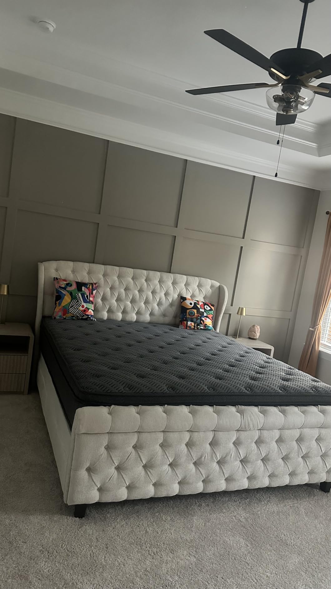 inight Queen Mattress, 12 Inch Firm Hybrid, Heavy-Duty Cooling Foam Coil | Firm, heavy-duty support. Sag-resistant pocket coils and cooling foam keep you lifted, prevent sinking, and align the spine customer photo 1