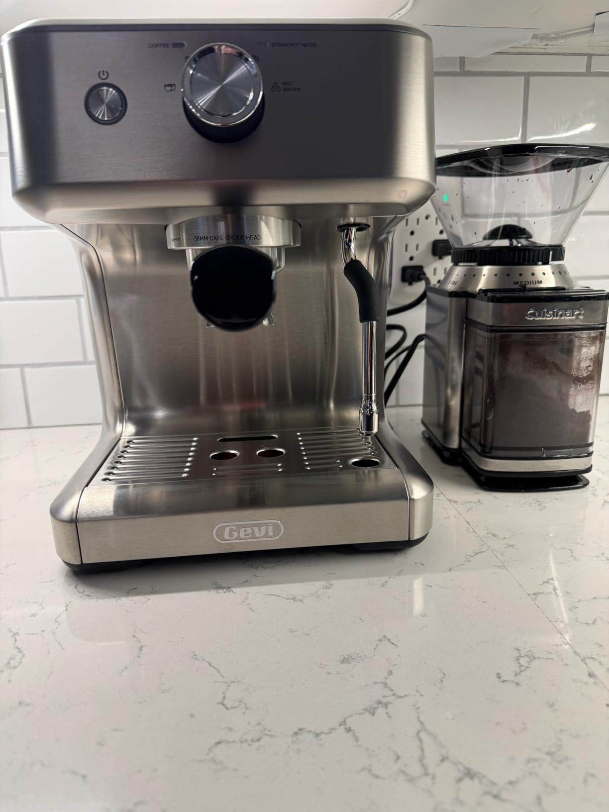 Gevi EzBru 1000 58mm Commercial Espresso Machine | PID & NTC Temp Control, 4 Adjustable Shot/Temp, Powerful Steam Wand & Barista Kit for Home & Café customer photo 2