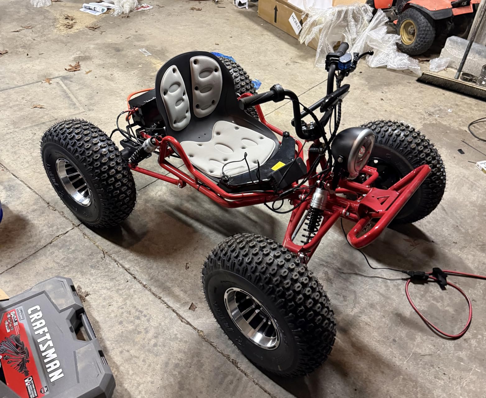 72V 3000W Electric Off-Road Go Kart for Adults & Teens | Peak 10.8kW, 45 MPH, 37-Mile Range, Shaft Drive, Dual Rear Hydraulic Brakes 19x7-8 customer photo 1