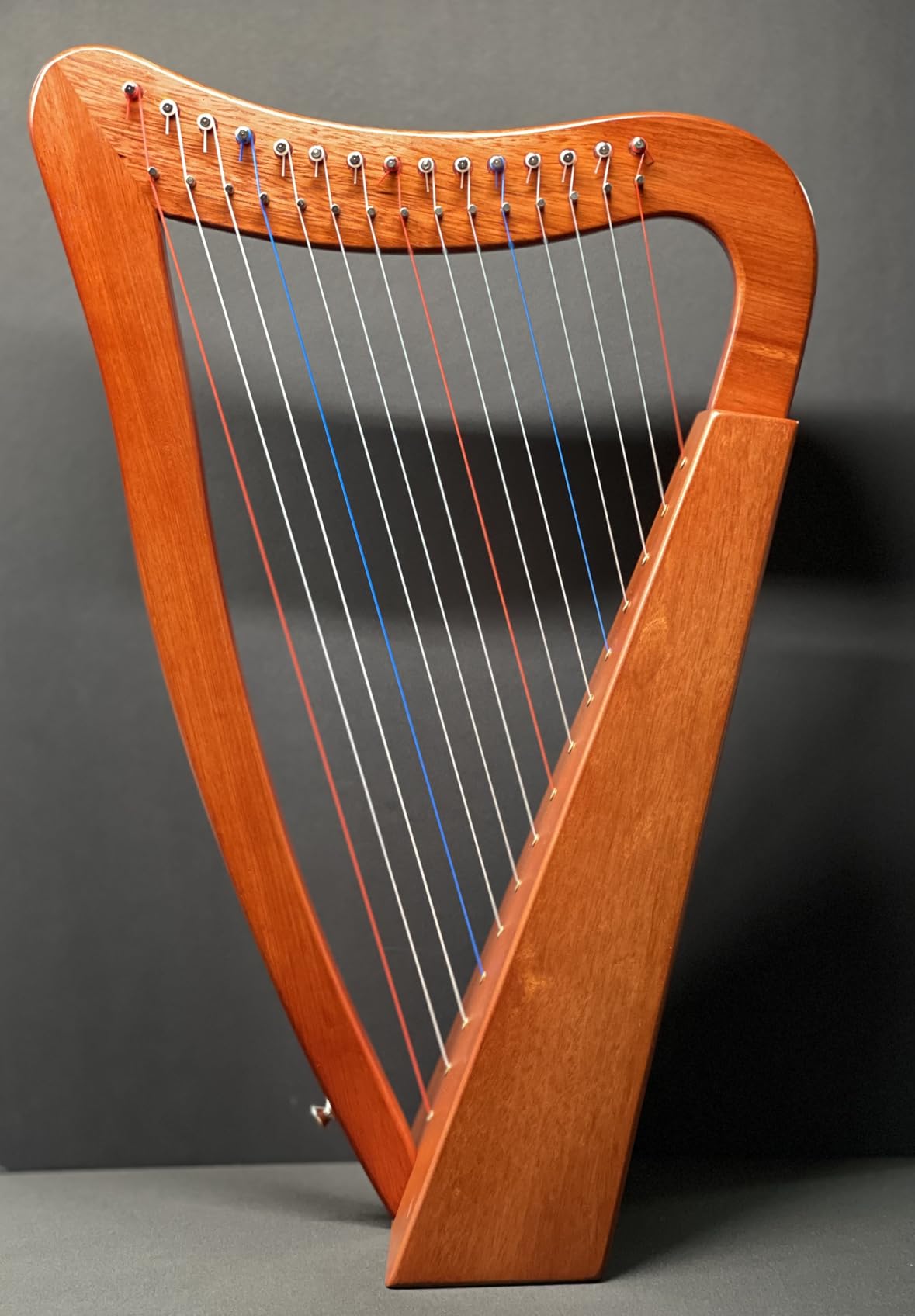 FROZEN Harp 15 Strings 22 Inch Mahogany Harp Height for Adult Professional Beginner with Instruction, Black Gig Bag, Tuning Wrench, Strap, International Standard Strings Ideal Gift customer photo 1