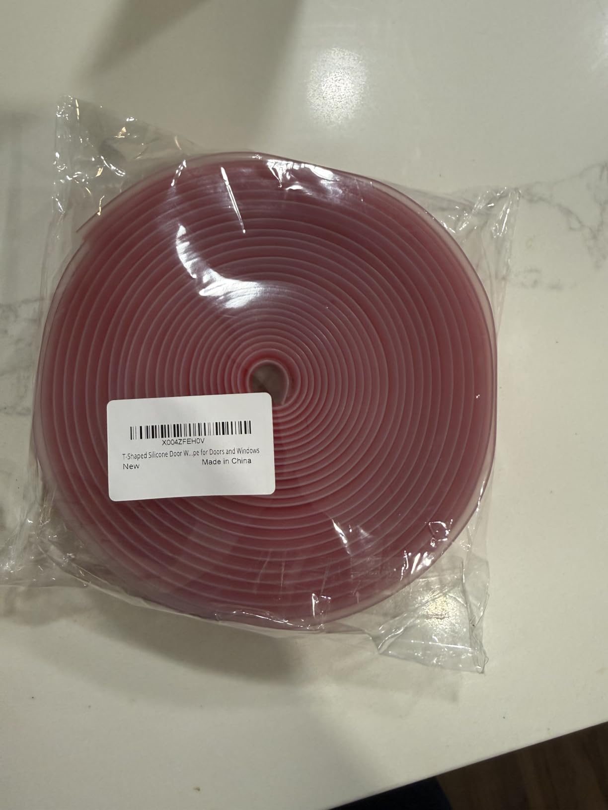 T-Shaped Silicone Weather Stripping for Doors Frame Seal 1.38in x 20Ft | Door Draft Stopper for Exterior Doors, Wind Proof, Sound Proof Door Seal Blocks Cold Air Noise Water Dust customer photo 1
