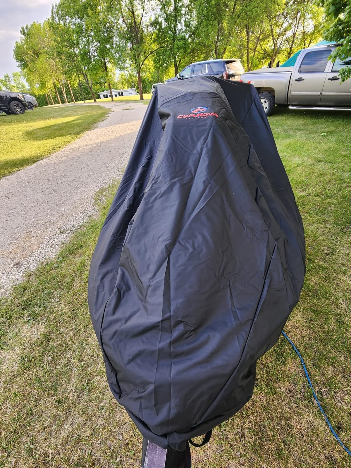 Comnova Jet Ski Cover 115-120 Inch - 600D Waterproof Trailerable Jetski Covers - Heavy Duty PWC Cover Fits Seadoo, Yamaha 2-3 Seater Personal Watercraft, All-Season Protection customer photo 2