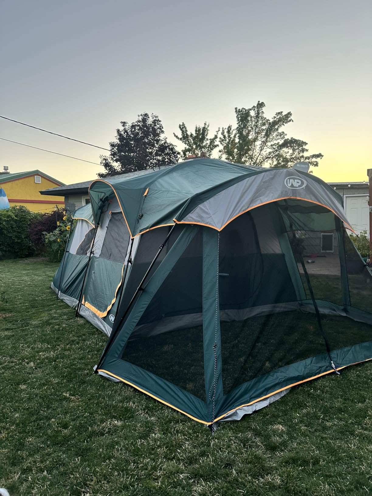 UNP Camping Tent 8 Person Waterproof Big Tunnel Tent with Screen Porch | and Rainfly Screen Room Outdoor Large Tents for Family Camping 20' x 9' x 80in(H) customer photo 2