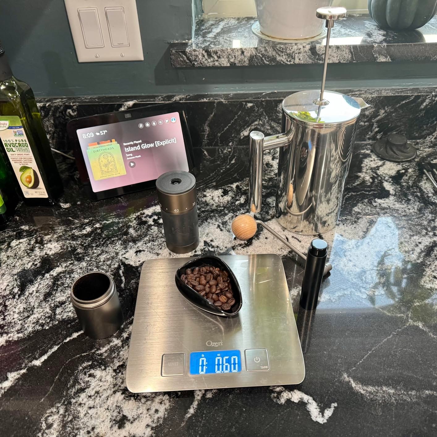 KINGrinder K6 Manual Coffee Grinder Straight Handle Stainless Burr | Supports grind settings for various brewing methods such as pour-over and espresso customer photo 1