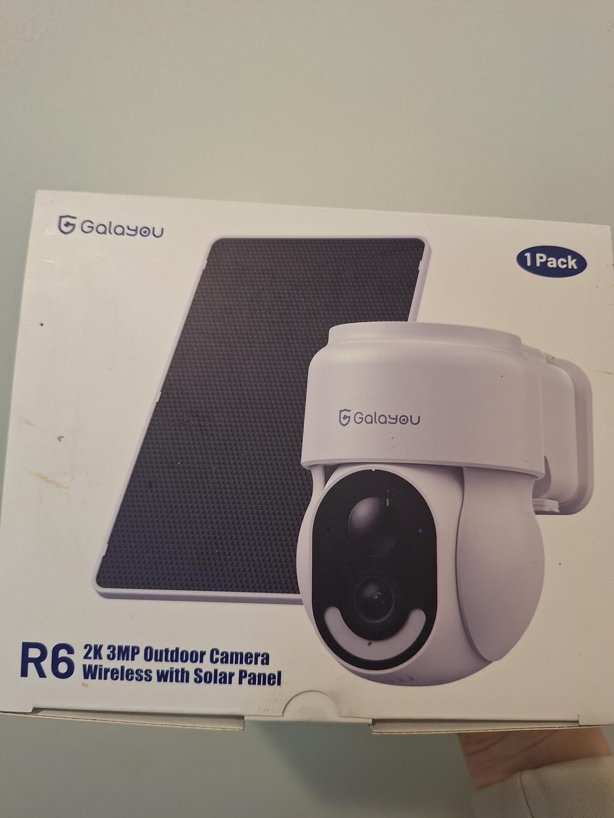 GALAYOU Solar Camera Outdoor Wireless for Home Security 2.4GWiFi, R6 1Pack | 2K Cameras for Home Security/Garage/Farm/Outside Surveillance, Detachable Solar Panel, Color Night Vision, SD/Cloud Storage customer photo 2