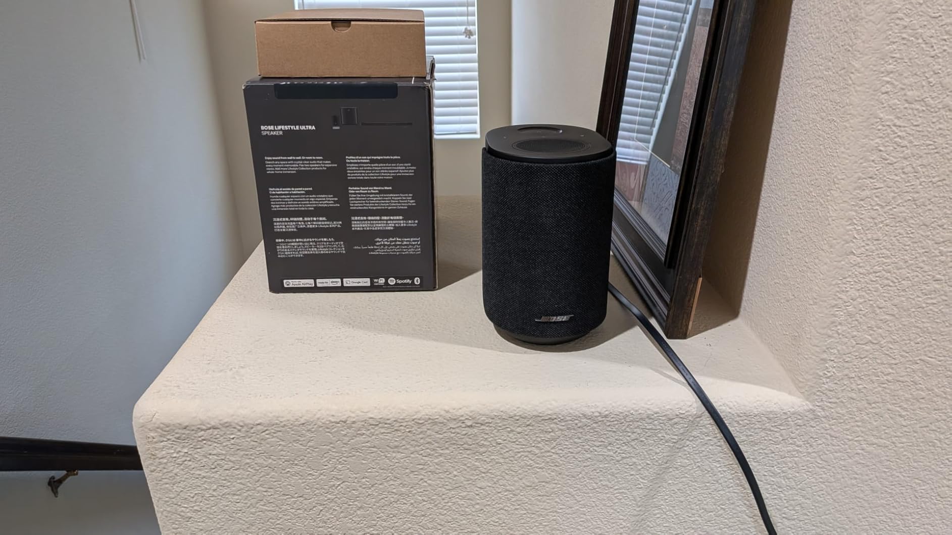 Bose New Lifestyle Ultra Speaker, Wireless Home Speaker, TrueSpatial Audio, CleanBass, AirPlay & Google Cast, Black customer photo 1