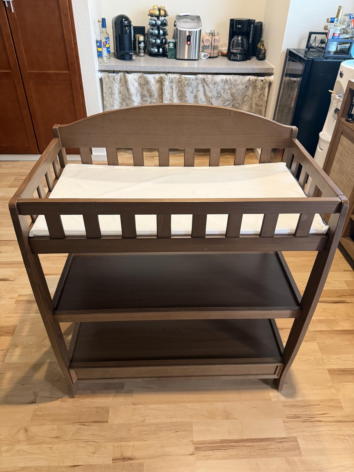 Delta Children Infant Changing Table with Pad, Chestnut customer photo 1