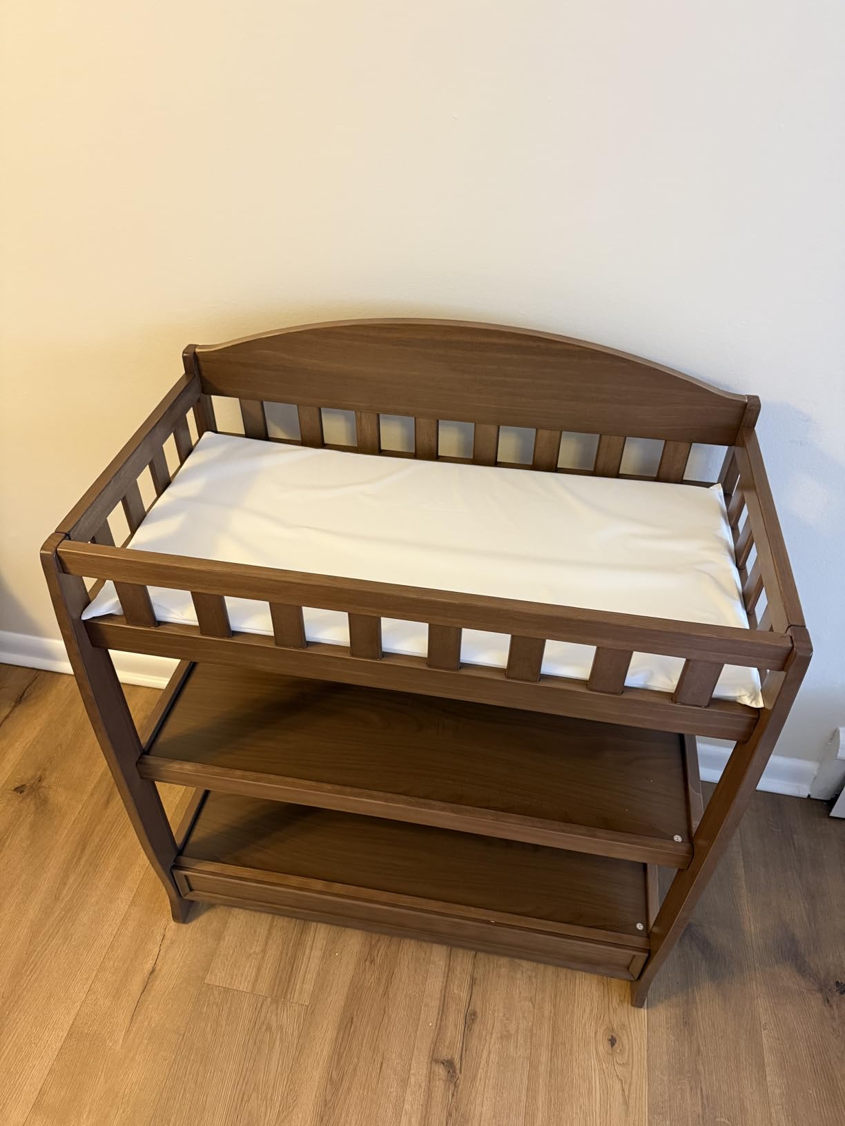Delta Children Infant Changing Table with Pad, Chestnut customer photo 2