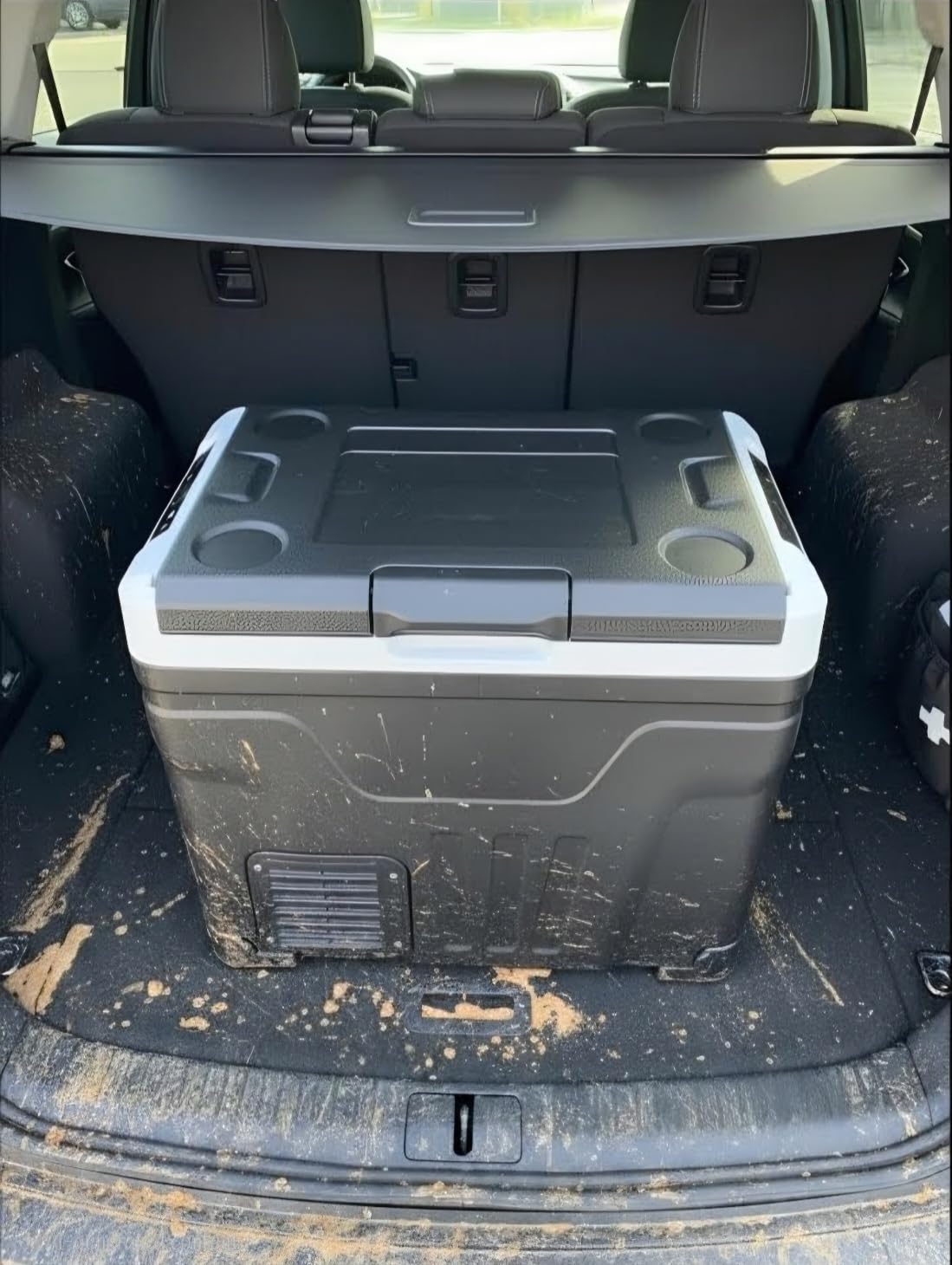 Feelfunn 12 Volt Refrigerator 55QT Dual-Zone Car Fridge Freezer with Wheels | -4F to 68F, Fast Cooling, APP Control, Under 45db, Battery Protection, 12/24V DC 100-240V AC for Camping RV Truck SUV customer photo 1