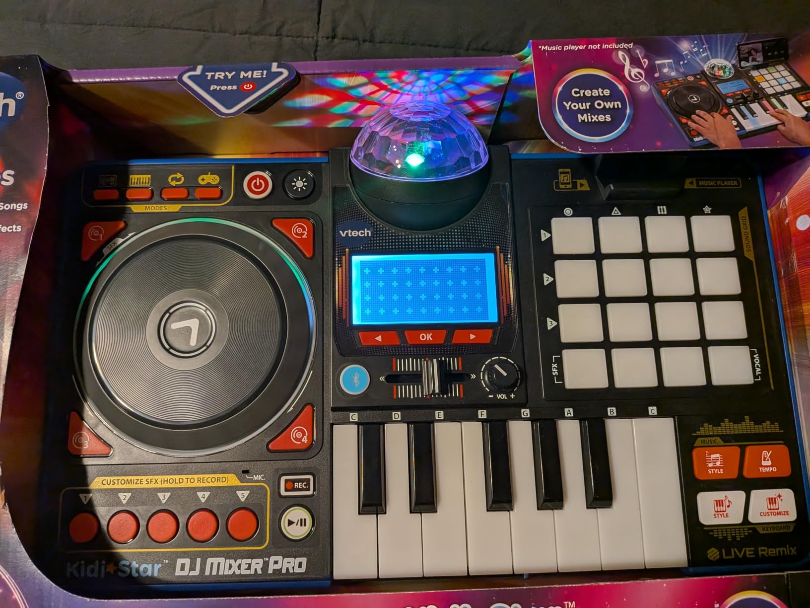 VTech Kidi Star DJ Mixer Pro, Black customer photo 2