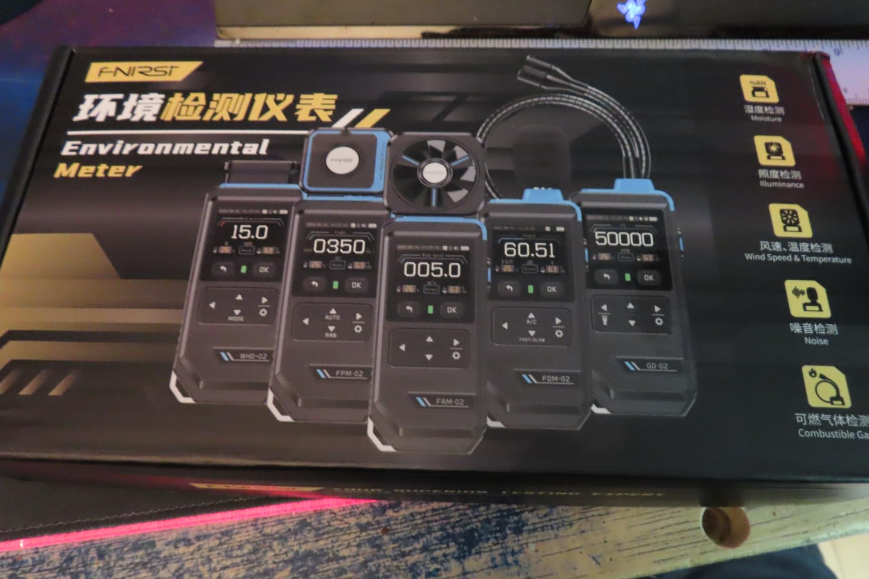 FNIRSI FDM-02 Decibel Meter, Real-Time Noise Monitoring for Home & Work | 30-130dB, 2
