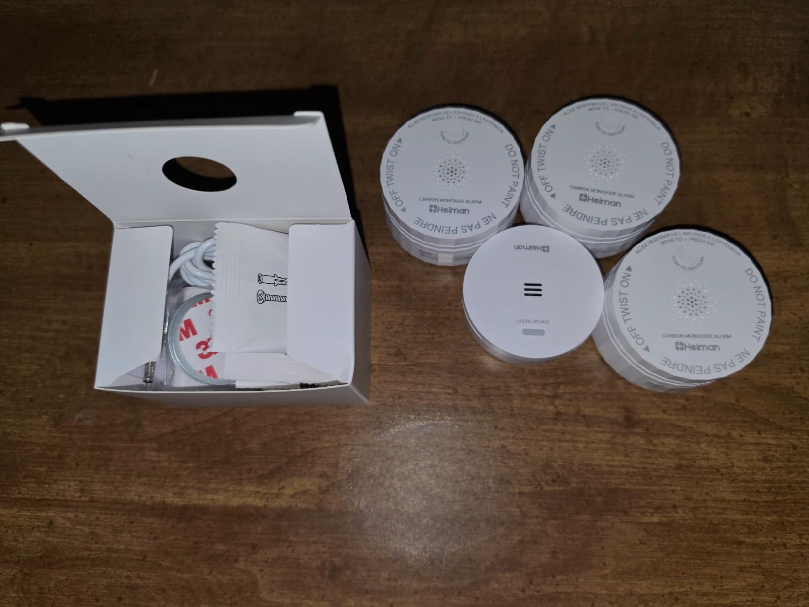 Heiman Smart Carbon Monoxide Detectors, 3-Pack Interconnected, with Gateway | Real-Time APP Alert, 2.4G Wi-Fi, Battery Operated, UL 2034 5th Ed, Mini CO Detector, One Sound, All Sound Alarm, C1-R customer photo 1