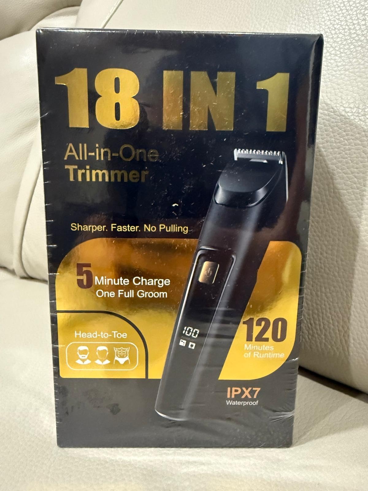 Beard Trimmer for Men, All-in-One Electric Razor & Hair Clipper, Waterproof Cordless Mustache Grooming Kit, Rechargeable Beard Hair Nose Ear & Body Trimmer, Face Shaver, Gifts for Men Husband Father customer photo 2