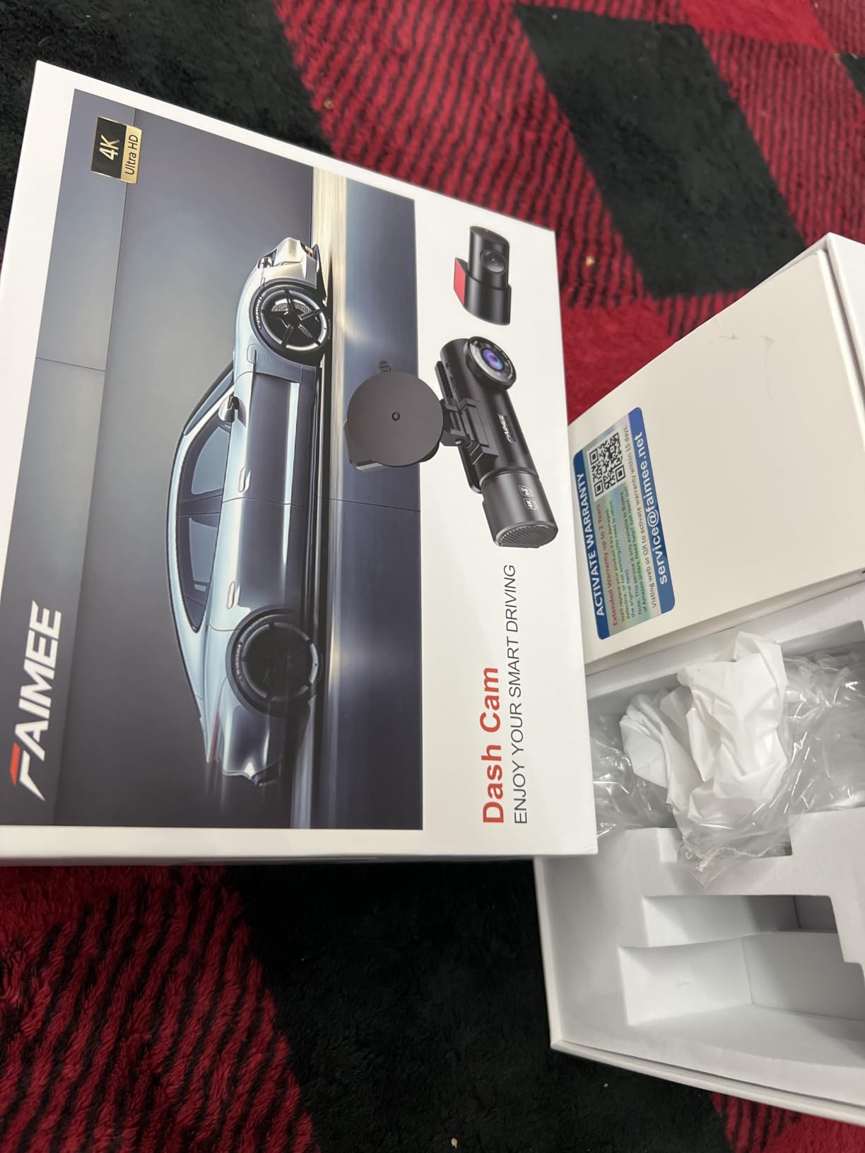 Dash Cam Front and Rear, 4K+2K Recording Dash Camera for Cars, Night Vision with WDR, 170 Wide Angle, 5.8G/2.4G Dual Wi-Fi, 64GB Card, Built-in GPS, G-Sensor Emergency Lock, 24H Parking Monitor customer photo 2