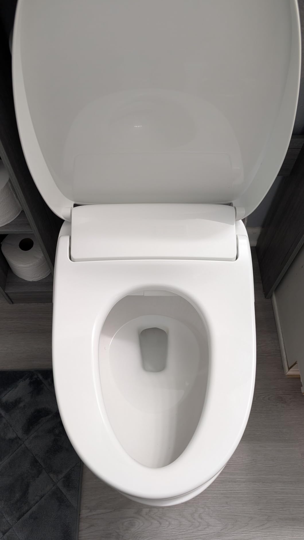 KOHLER PureWash E835 Elongated Electric Bidet Toilet Seat w Remote, White | Adjustable Position, Temperature and Pressure, Self Cleaning customer photo 2