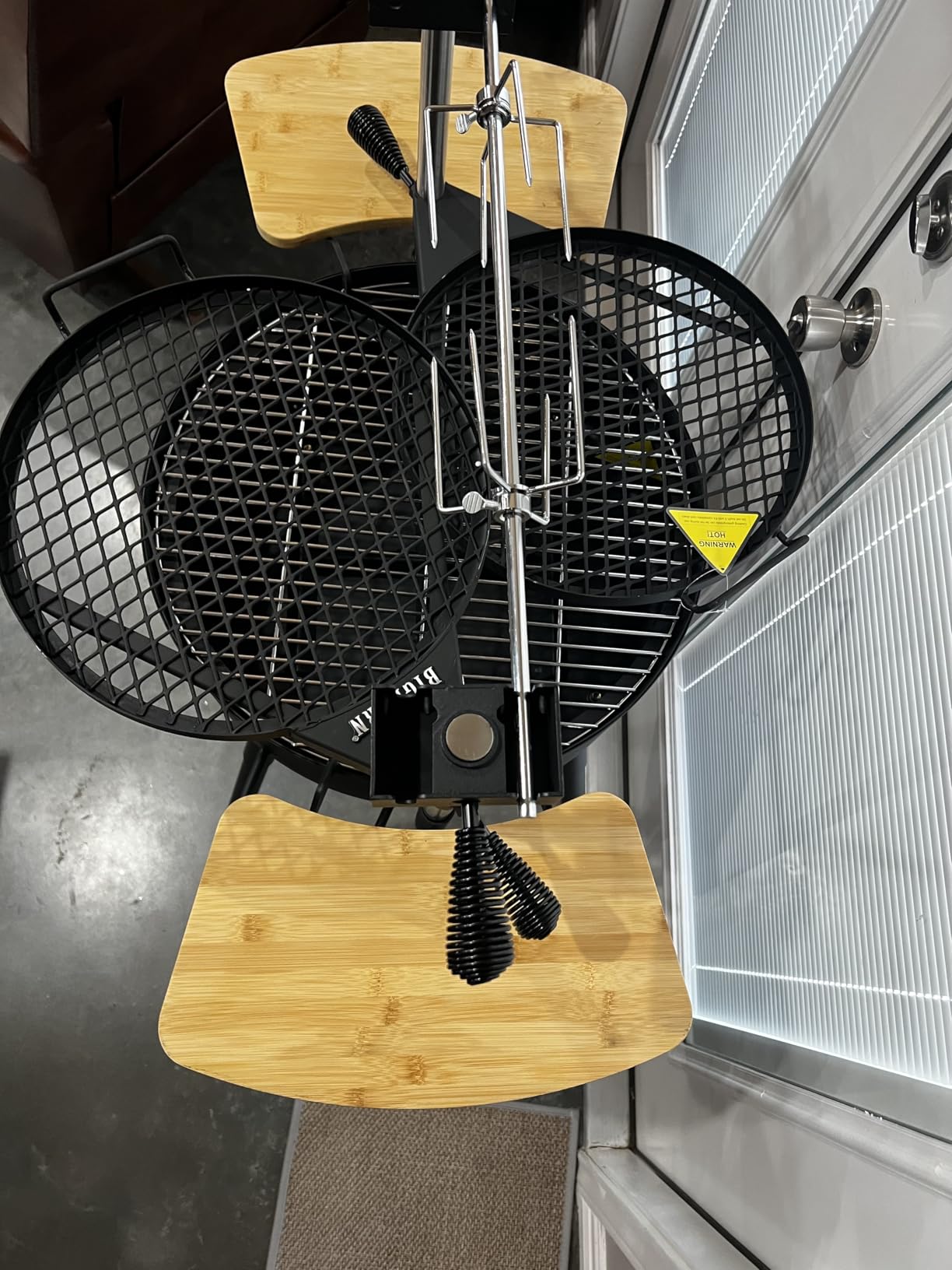 BIG HORN Santa Maria Grill, Portable Argentinian Parrilla with Adjustable Height & 360° Rotating Grates, Charcoal Open Fire BBQ Grill with Rotisserie for Camping, Patio & Backyard customer photo 1