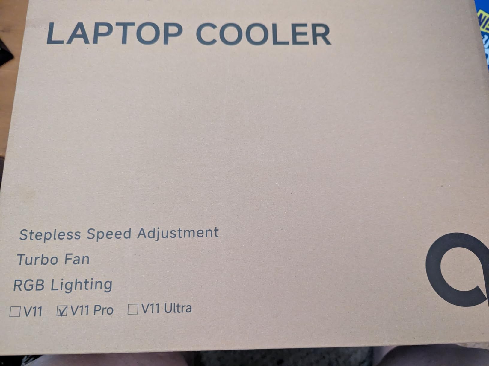 llano V11 Pro Laptop Cooling Pad, Gaming Laptop Cooler RGB Laptop Fan | Laptop Cooling Stand with 4.7 Inch Turbofan, for 14-17.3in Laptop, Adjustable Speed, Dustproof, 3-Port USB Hub, Black customer photo 1