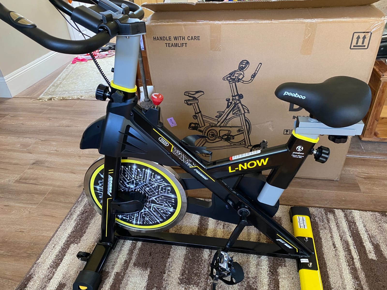 Exercise Bike, Stationary Bike for Home, Magnetic Indoor App Cycling Bike | Low Noise Workout Bike with Exclusive App, Tablet Mount and Fitness Courses for Weight Loss, Adjustable, 350lbs Weight Capacity customer photo 2